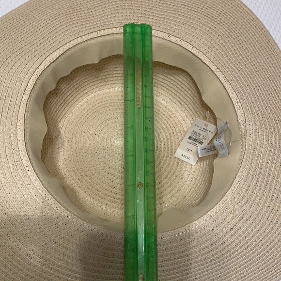 NWT Talbots sun hat. Neutral with gold cloth band - Picture 4 of 8